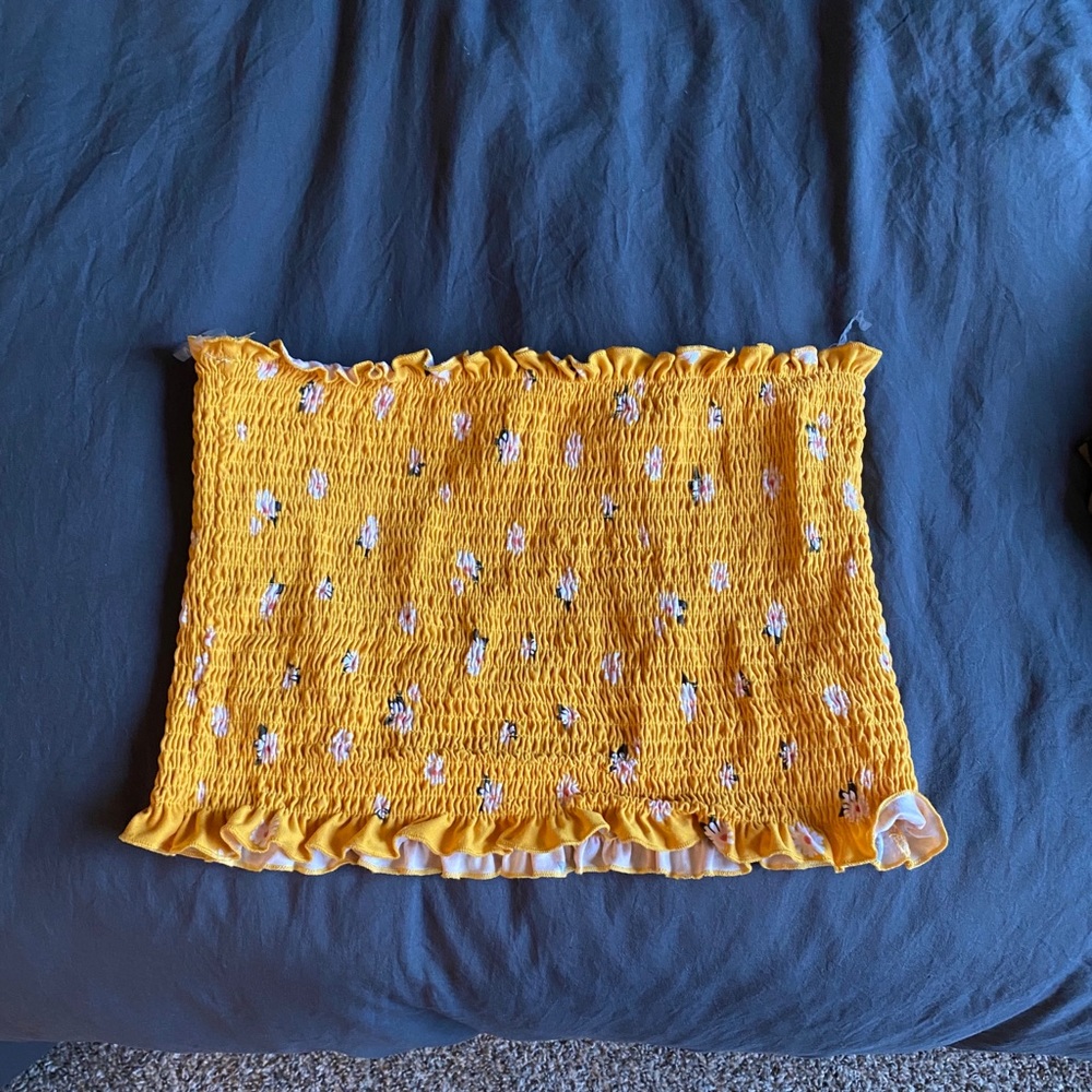 Floral Print Tube Top